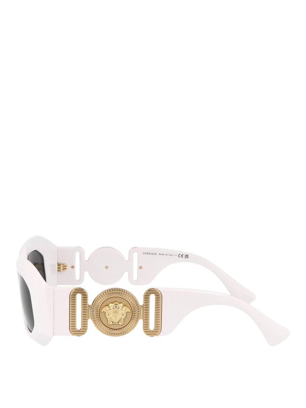 The Best Shops VERSACE: Lunettes de soleil - Lunettes De Soleil - Blanc