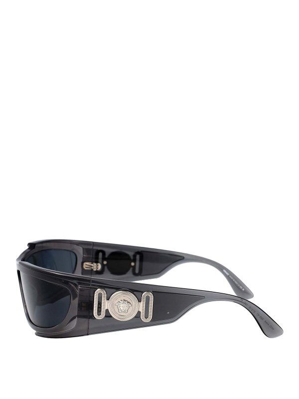 The Best Shops VERSACE: Lunettes de soleil - Lunettes De Soleil - Gris