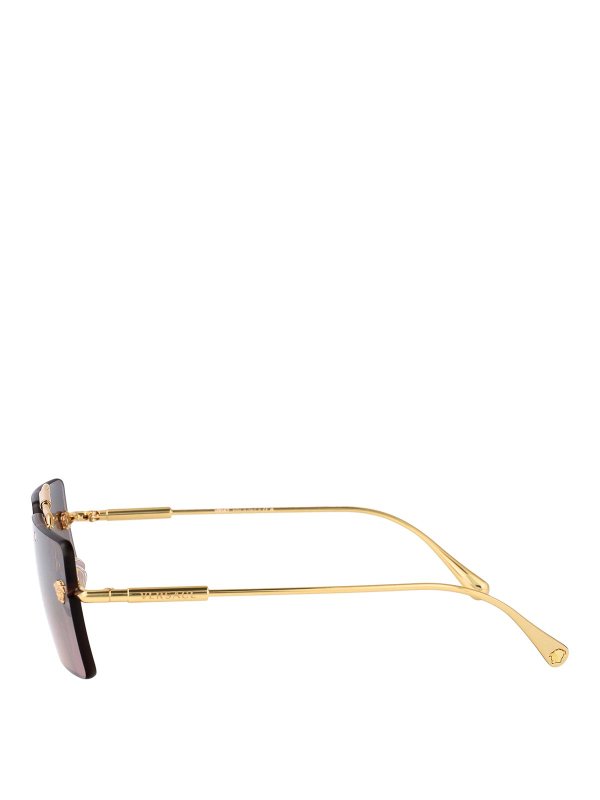 The Best Shops VERSACE: Lunettes de soleil - Lunettes De Soleil - Or