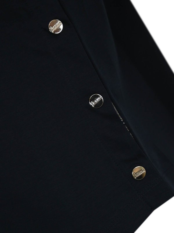 The Best Shops HERNO: t-shirts - Jersey Slit T-Shirt