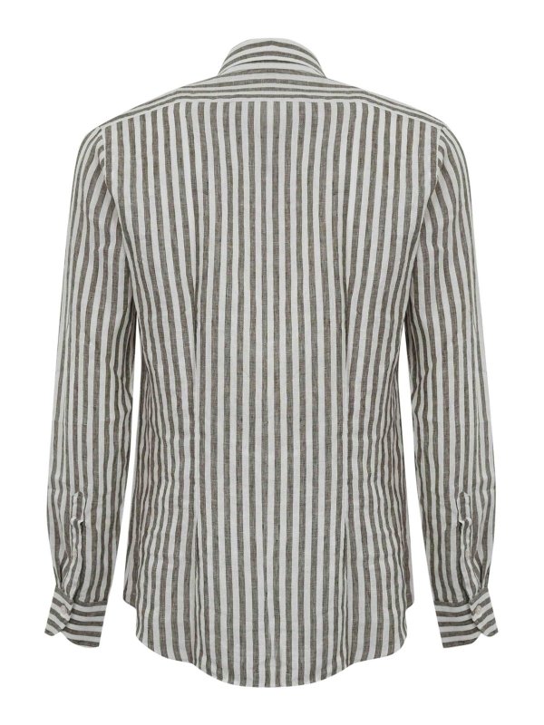 XACUS: shirts online - Striped Linen Shirt