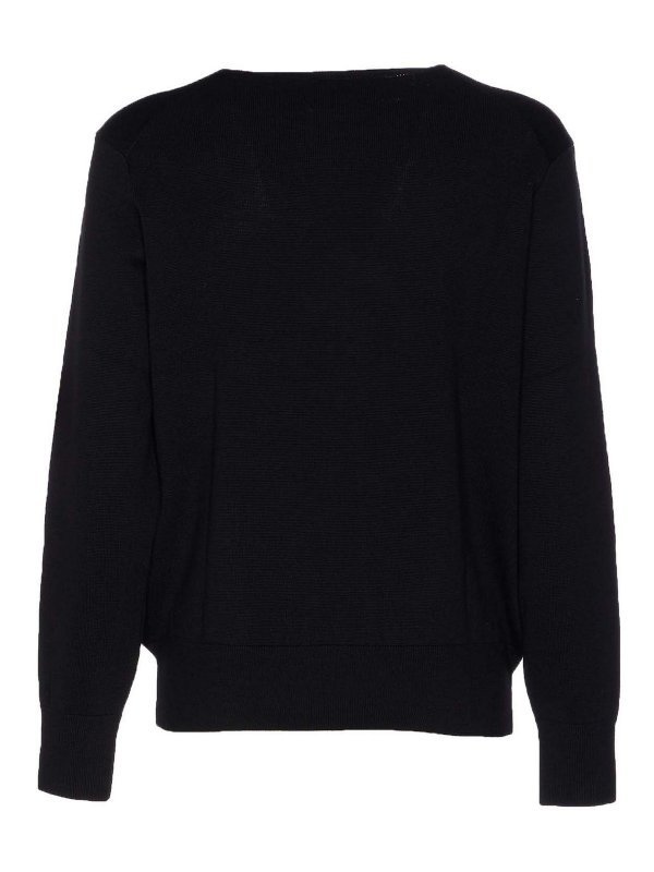 AMI PARIS: crew necks online - Black Adc Sweater