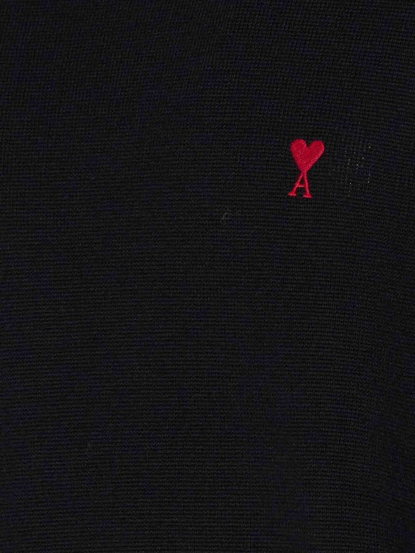 The Best Shops AMI PARIS: crew necks - Black Adc Sweater