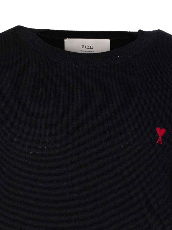 Black Adc Sweater shop online: AMI PARIS