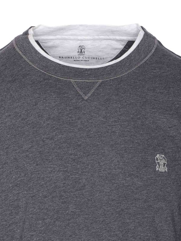The Best Shops BRUNELLO CUCINELLI: Camisetas - Camiseta - Gris