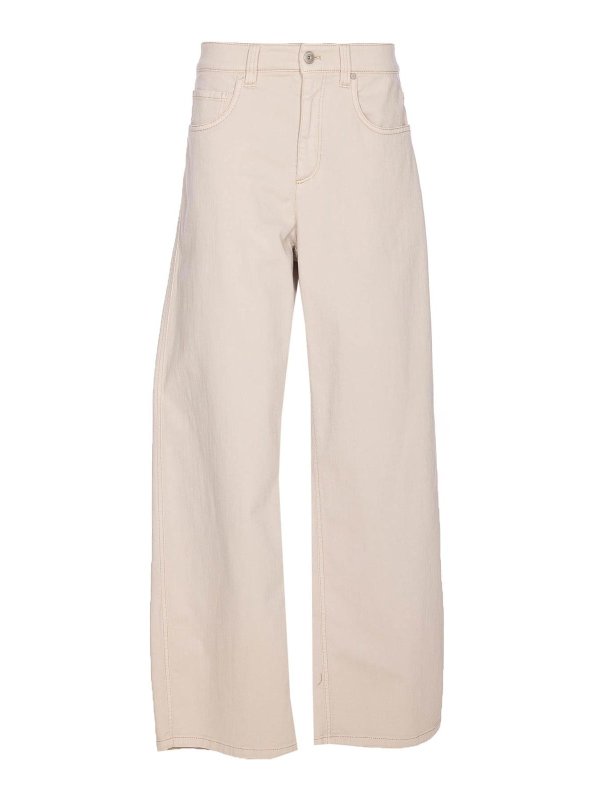 BRUNELLO CUCINELLI: Straight Leg Jeans - Straight Leg Jeans - Beige