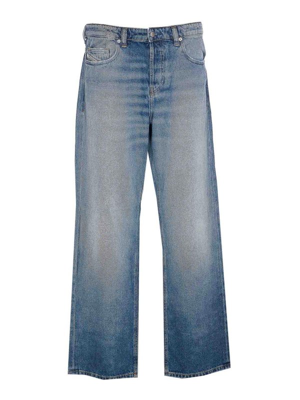 DIESEL: Bootcut - Bootcut Jeans - Blau