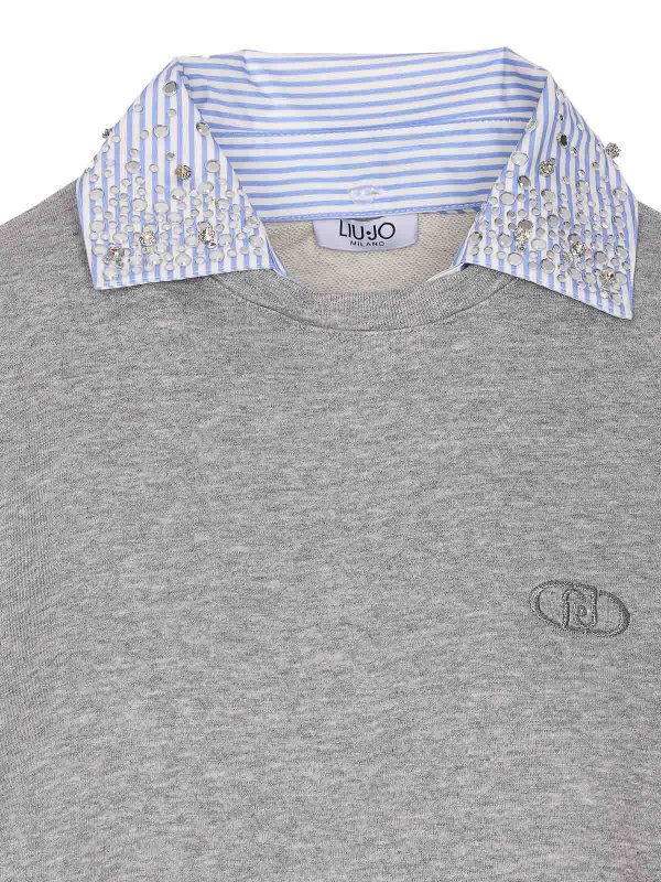 スウェットシャツ/セーター - グレー shop online: Liu Jo