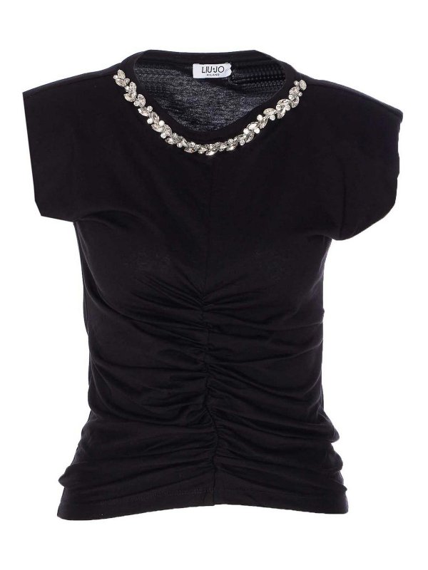 Liu Jo: T-shirts - T-Shirt - Schwarz