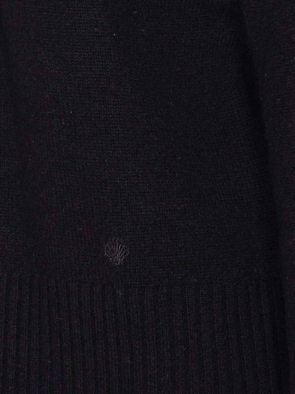 The Best Shops LOULOU STUDIO: Strickpullover mit Rundhalsausschnitt - Rundhalspullover - Schwarz