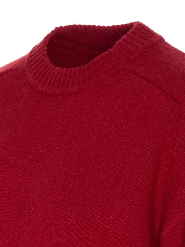 The Best Shops LOULOU STUDIO: Strickpullover mit Rundhalsausschnitt - Rundhalspullover - Rot