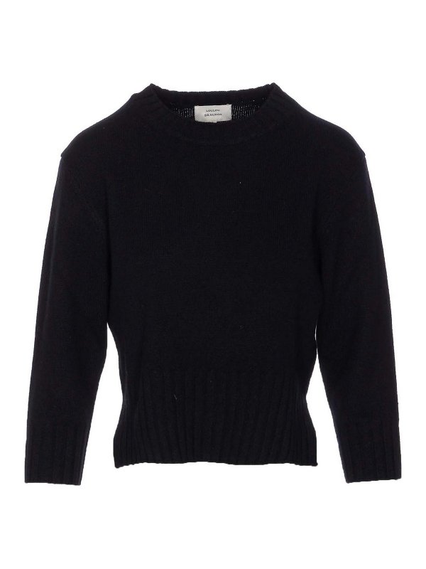 LOULOU STUDIO: クルーネック - クルーネック - 黒