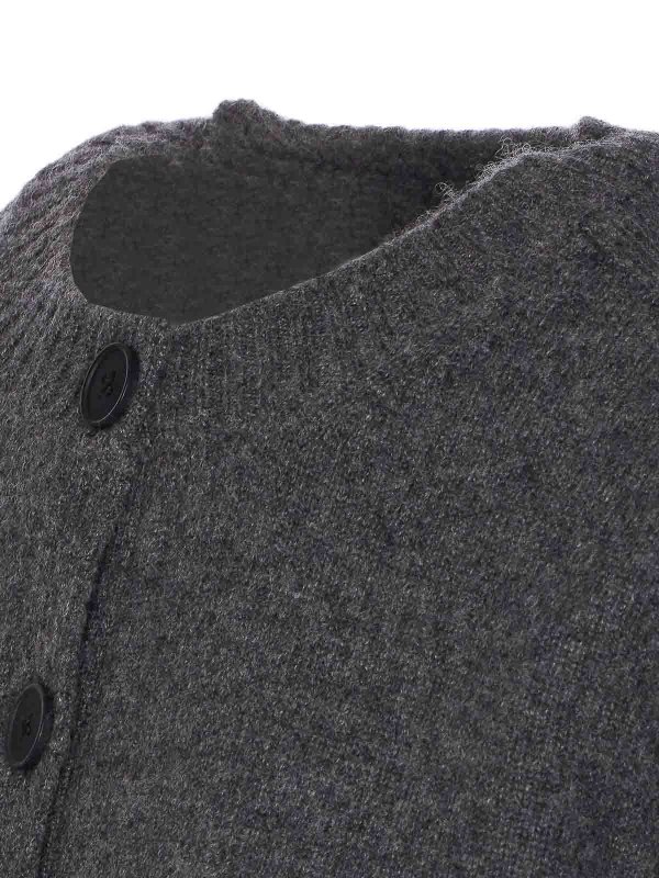 The Best Shops LOULOU STUDIO: cardigans - Anthracite Grey Zephir Cardigan