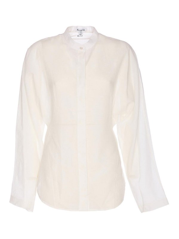 Alaïa: シャツ - シャツ - 白