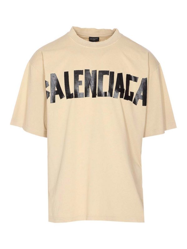 BALENCIAGA: Tシャツ - Tシャツ - ベージュ