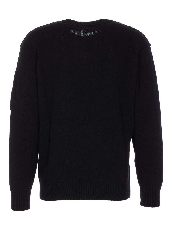 C.P. COMPANY: Suéteres con cuello pico online - Suéter Cuello Redondo - Negro