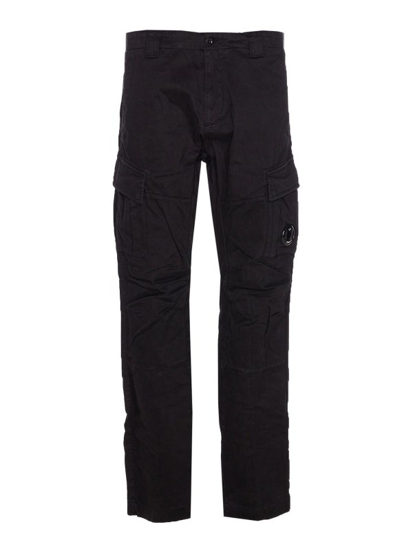 C.P. COMPANY: Pantalones casual - Pantalón Casual - Negro