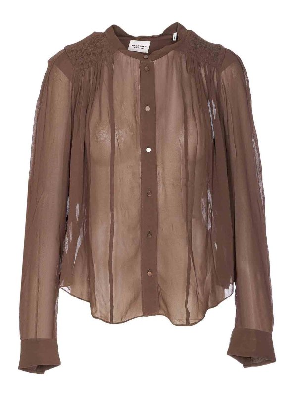 Isabel Marant Etoile: Chemises - Chemise - Marron