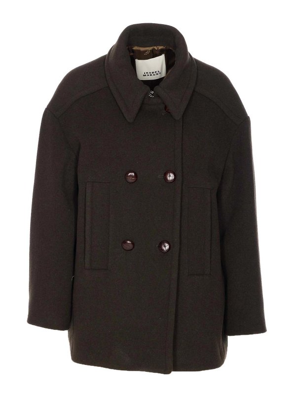 Isabel Marant Etoile: Manteaux courts - Manteau Court - Vert