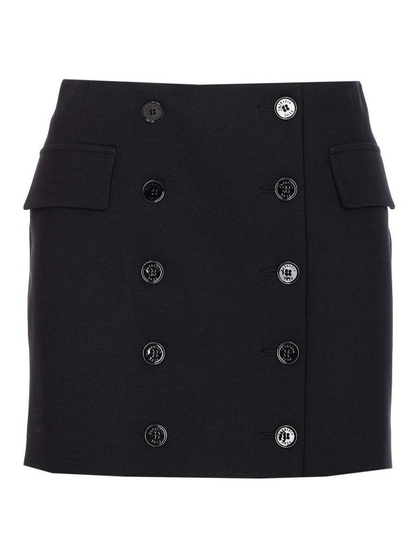 PATRIZIA PEPE: mini skirts - Wrap Mini Skirt