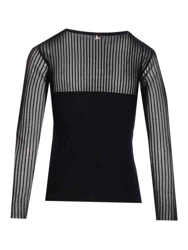 PATRIZIA PEPE: Suéteres con cuello pico online - Suéter Cuello Redondo - Negro