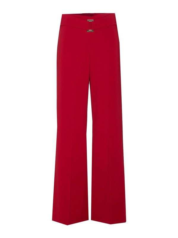 PATRIZIA PEPE: Pantalons casual - Pantalons Décontractés - Rouge