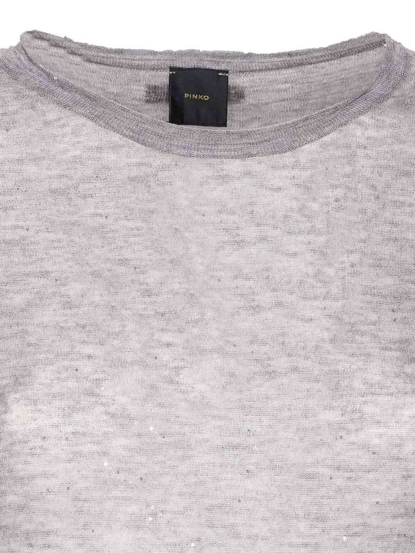 Rundhalspullover - Grau shop online: Pinko