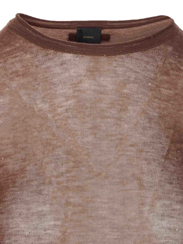 Rundhalspullover - Braun shop online: Pinko