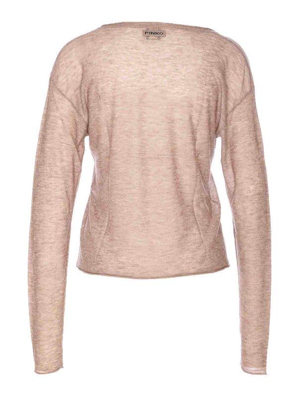 Pinko: Pull col rond online - Pull Col Rond - Beige