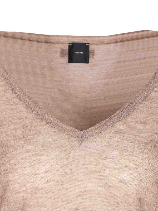 Pull Col Rond - Beige shop online: Pinko