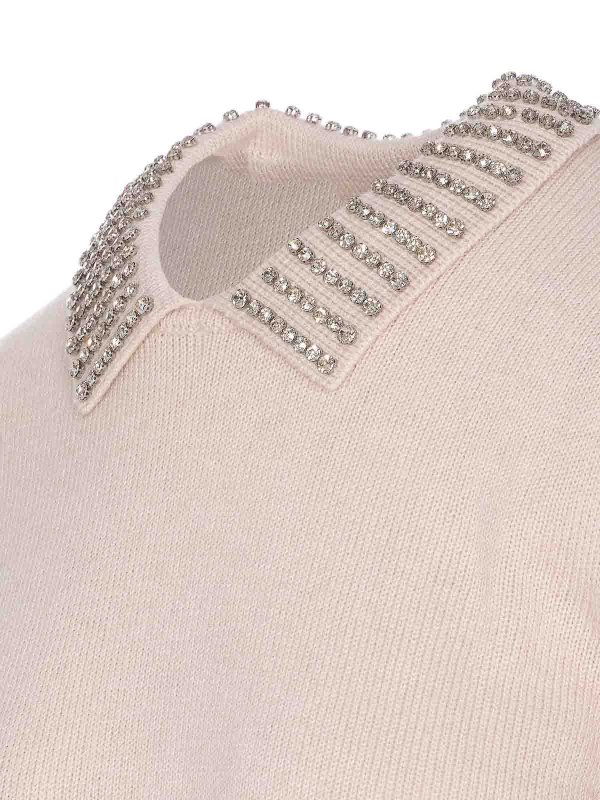 Rundhalspullover - Beige shop online: Pinko