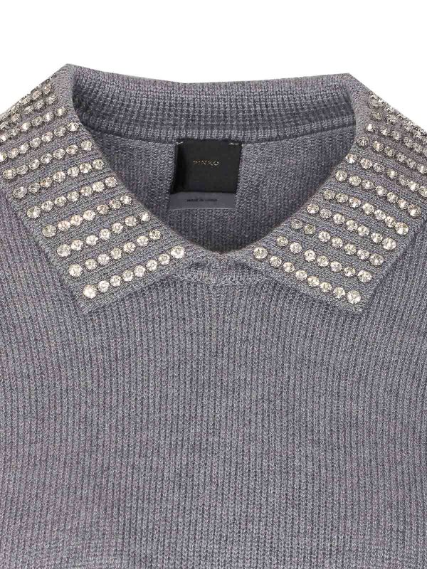 Rundhalspullover - Grau shop online: Pinko