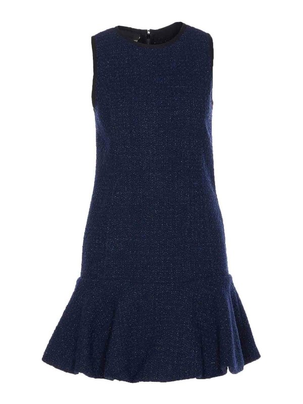 Pinko: Knielange Kleider - Knielanges Kleid - Blau