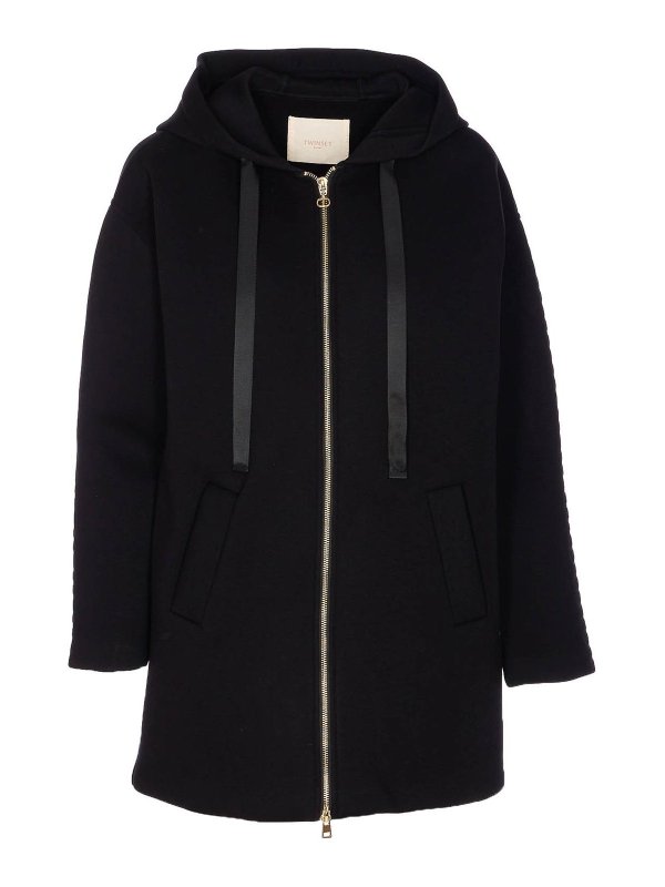 TWINSET: giacche casual - Giacca con cappuccio