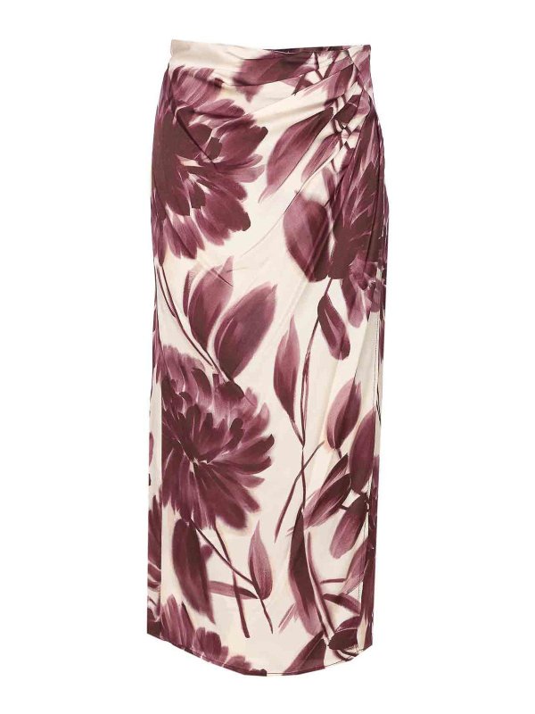 TWINSET: Knielange und Midi Röcke - Midirock - Bunt