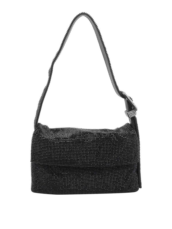 BENEDETTA BRUZZICHES: cross body bags - Black Vitty Le Mignon Shoulder Bag