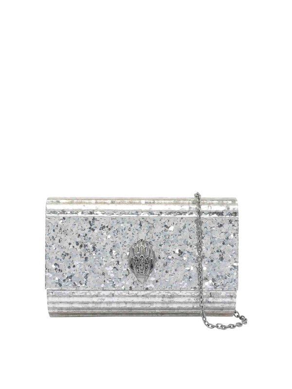 KURT GEIGER: クラッチバッグ - クラッチバッグ - 銀