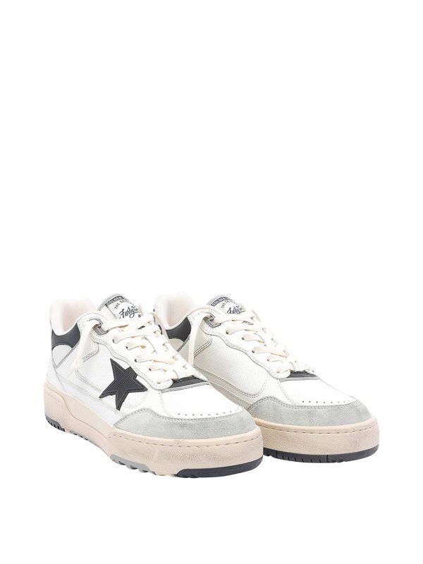 GOLDEN GOOSE: trainers online - White And Blak Forty2 Sneakers