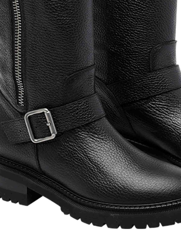 The Best Shops VIA ROMA 15: boots - Black Buckles Boots