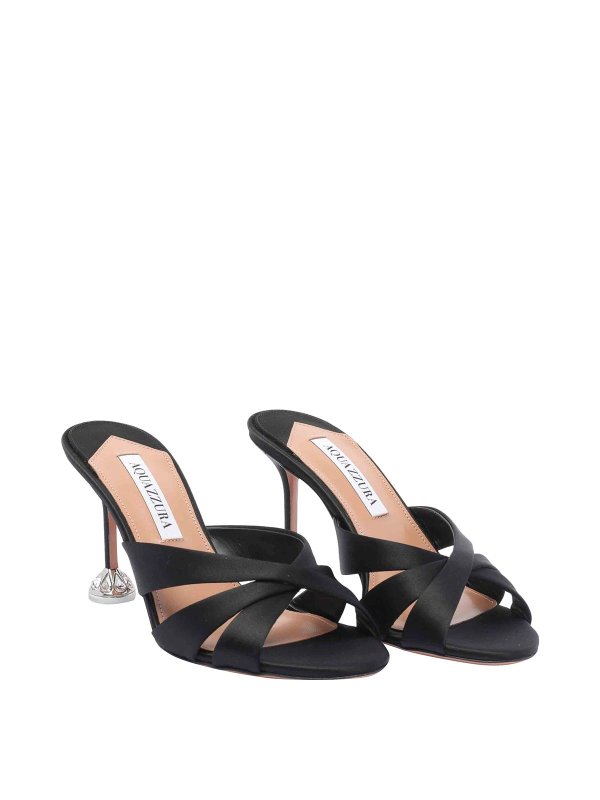 Aquazzura: court shoes online - Kiss Me Quick Crystal Pump Sandals