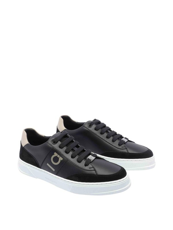 FERRAGAMO: Chaussures de sport online - Baskets - Noir
