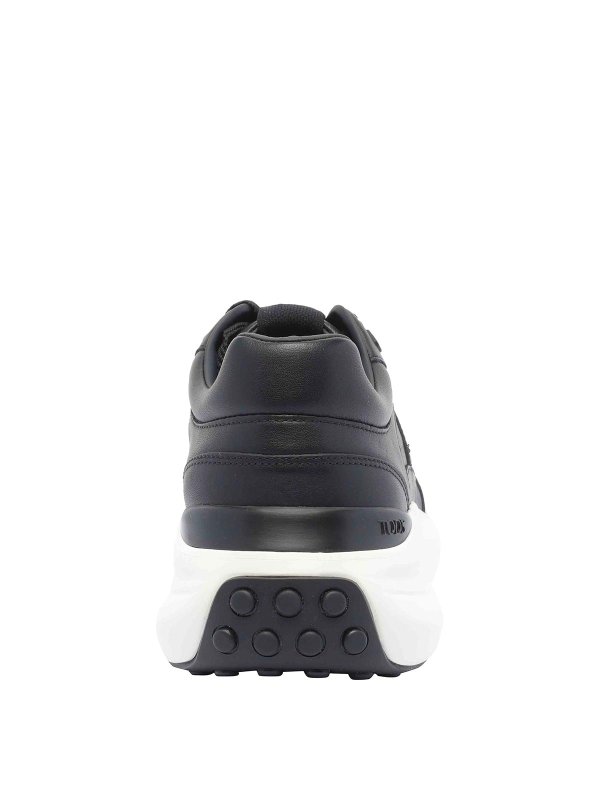 Black Leather Sneakers shop online: TOD