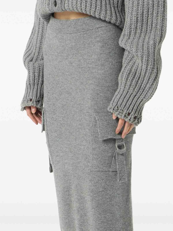 BLUMARINE buy online 膝丈/ミディスカート - グレー