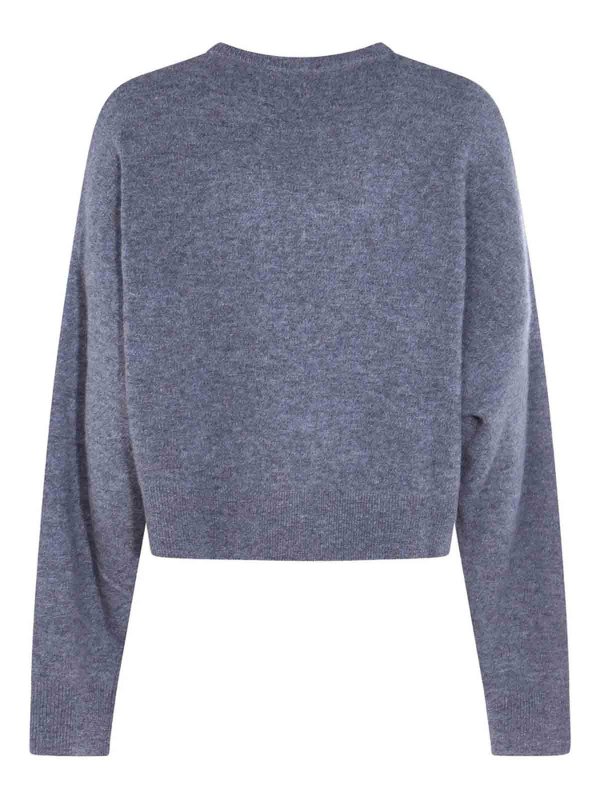 BLUMARINE: Strickpullover mit Rundhalsausschnitt online - Rundhalspullover - Grau