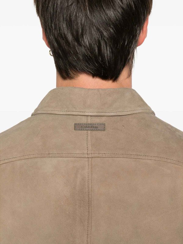 Ledermantel - Braun shop online: CALVIN KLEIN