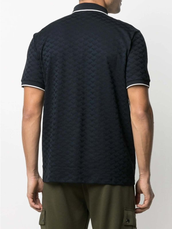 Pull Col Rond - Bleu shop online: EMPORIO ARMANI