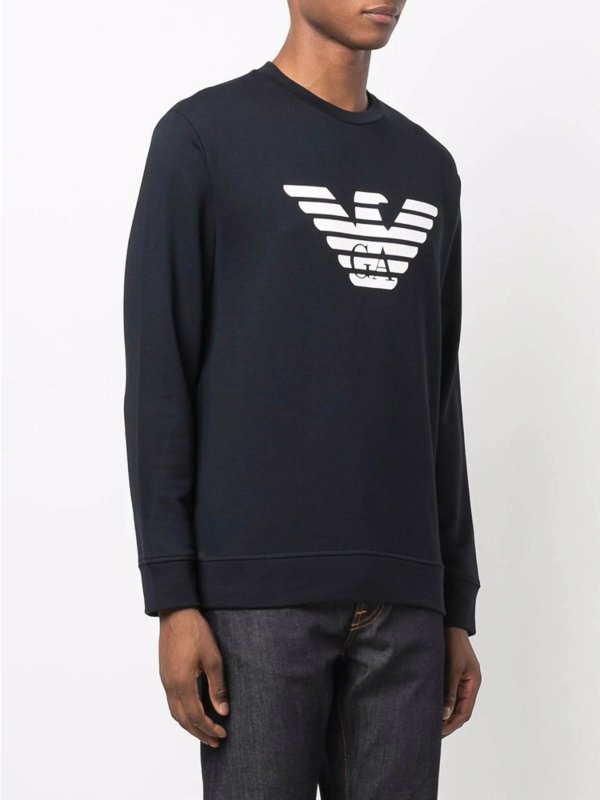 The Best Shops EMPORIO ARMANI: スウェット＆セーター - スウェットシャツ/セーター - ブルー
