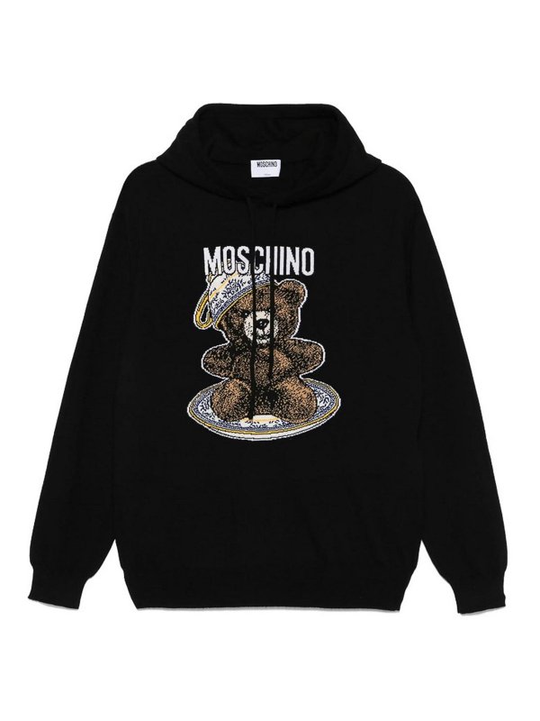 MOSCHINO: Pull col rond - Pull Col Rond - Noir