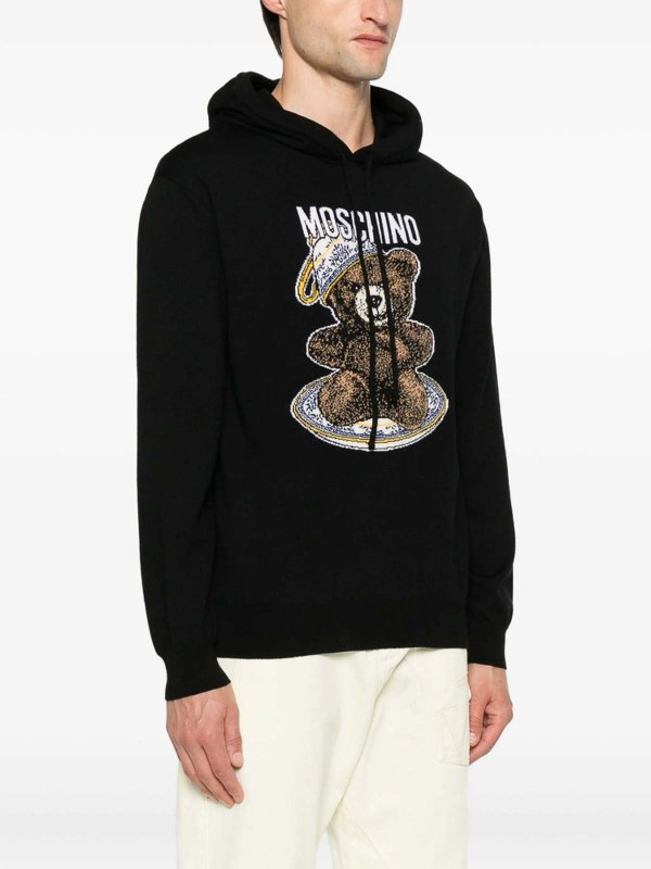 Pull Col Rond - Noir shop online: MOSCHINO