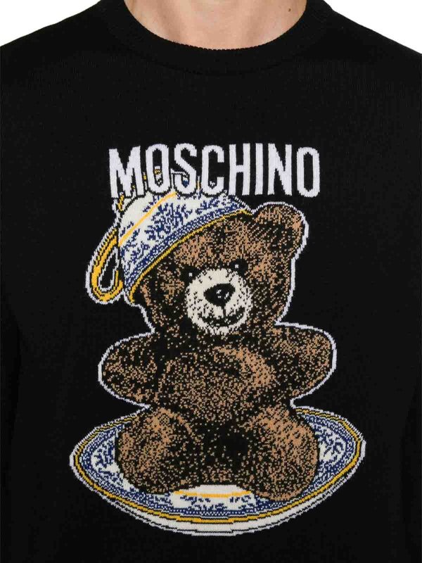 MOSCHINO: クルーネック online - クルーネック - 黒